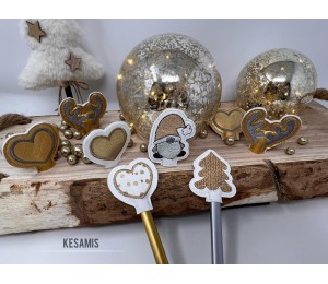 Stickserie - ITH Stifteaufsatz Weihnachtswichtel & Co